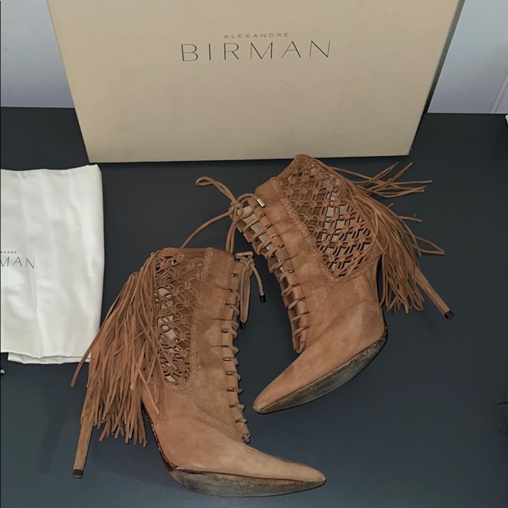 Alexandre Birman Katys fringe booties
